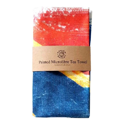 African Smiles Tea Towel - SA Flag - Image 2