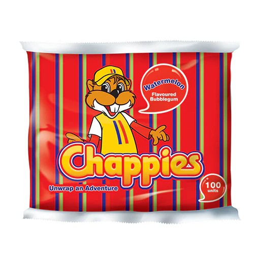 Chappies Bubblegum Watermelon - pack of 100 (400g) - Best Before 31/08/25
