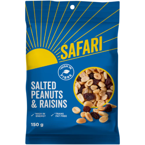 Safari Peanuts & Raisins 150g